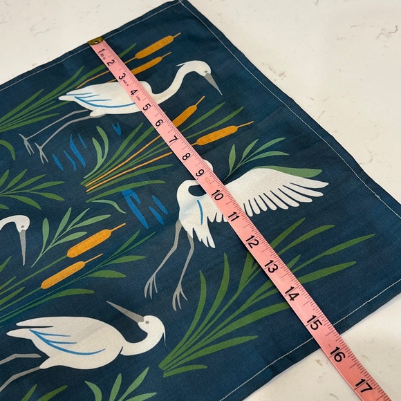 Spoonflower 2026 Heron Calendar Tea Towel Linen Cotton Wall Hanging - Picture 4 of 7